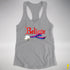 Believe Bisexual Pride Jingle Bell Racerback Tank - Heather Grey